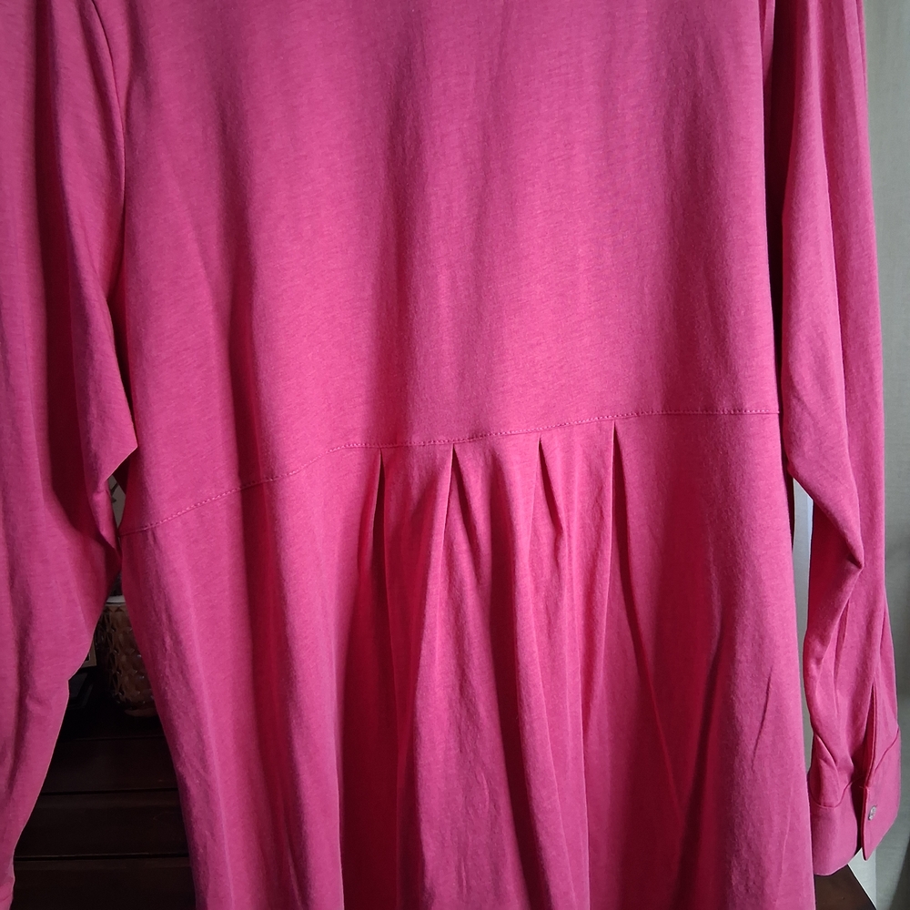J. Jill Button-front Long Sleeve Tunic Womens Size 2X - Picture 7 of 8